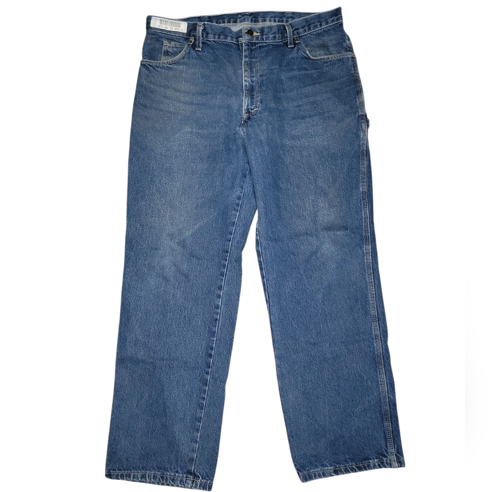 UniFirst Blue Jeans Relaxed Fit Jeans Size  38X30 Carpenter PantsCarpenter Pant
